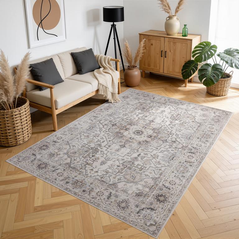Flanel G4761 Light Beige/Grey - 80x150cm