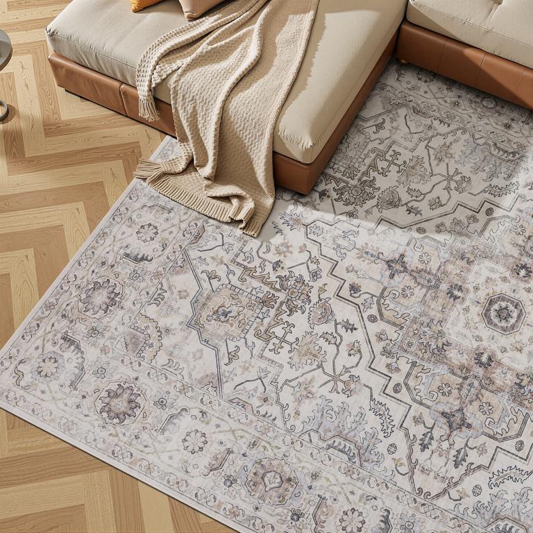 Flanel G4761 Light Beige/Grey - 160x230cm