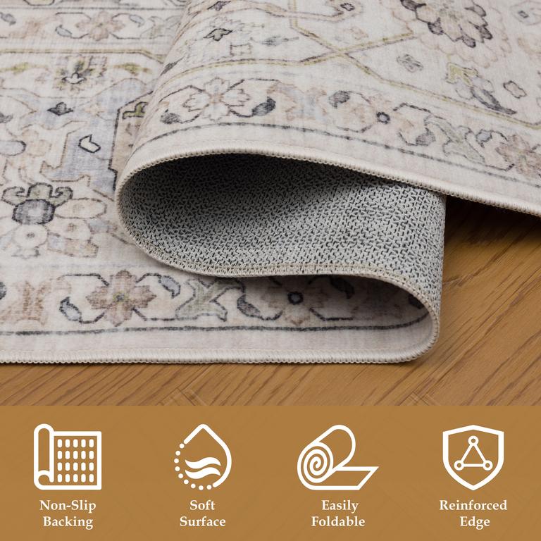 Flanel G4761 Light Beige/Grey - 80x150cm