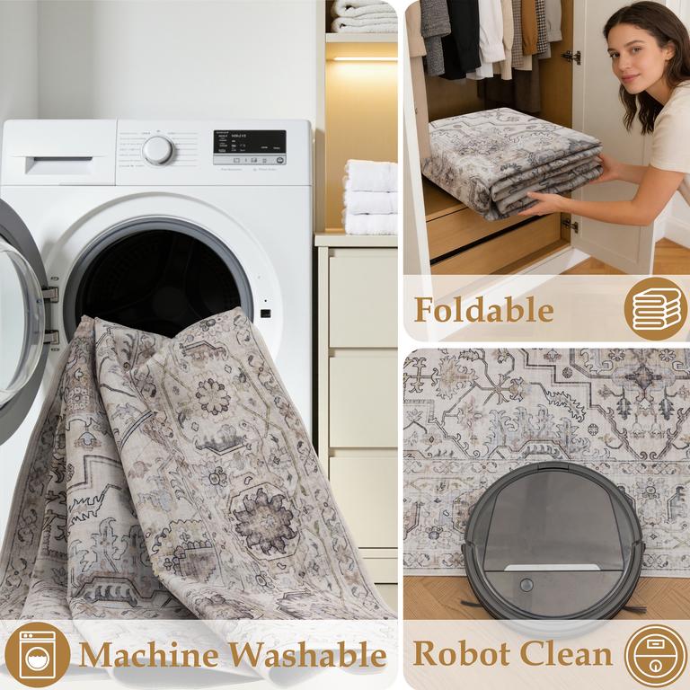 Flanel G4761 Light Beige/Grey - 120x170cm