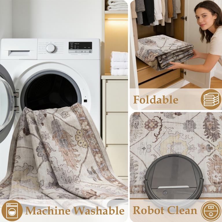 Flanel K25142 Multi Beige - 200x290cm