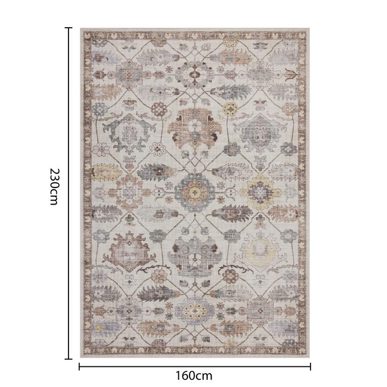 Flanel K25142 Multi Beige - 120x170cm