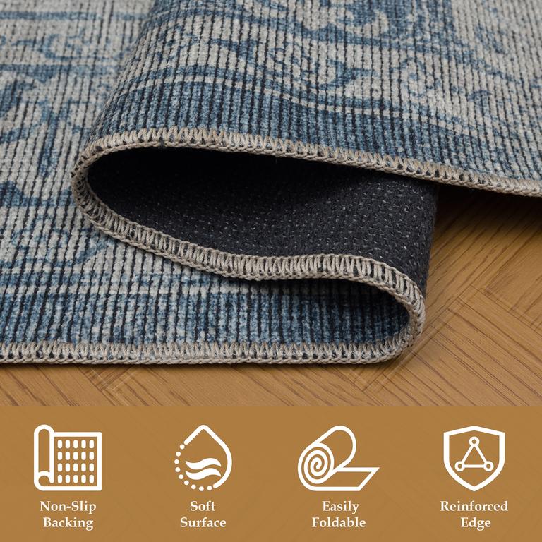 Script K25621 Beige/Blue - 200x290cm
