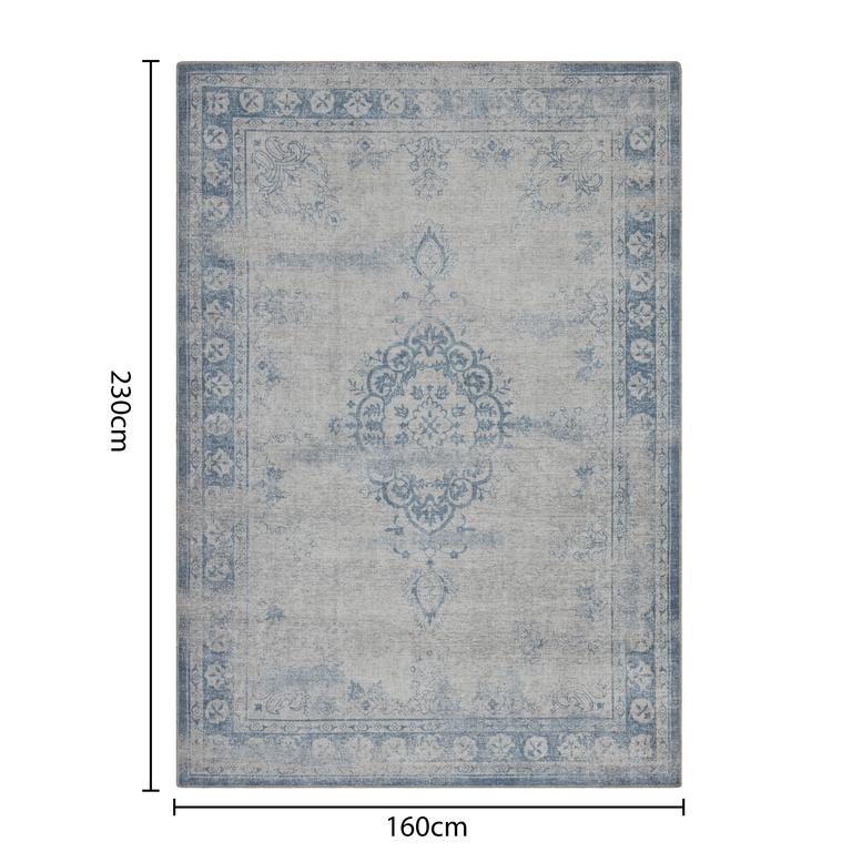 Script K25621 Beige/Blue - 160x230cm