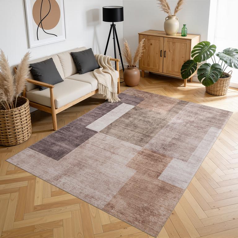 Flanel N192 Beige/ Brown - 200x290cm