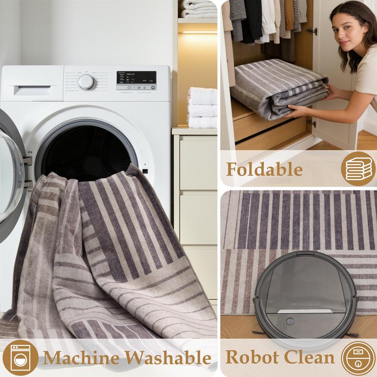 Flanel NK2097 Beige/Grey - 120x170cm