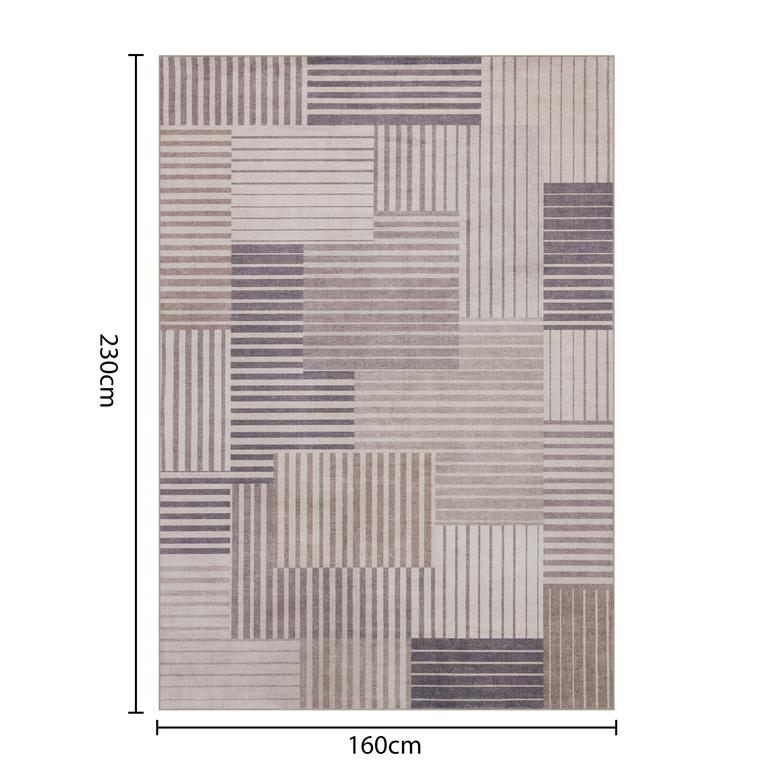 Flanel NK2097 Beige/Grey - 120x170cm